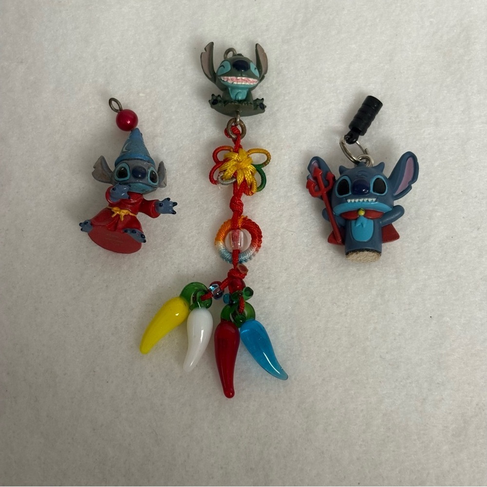 Set of 3 STITCH Charms Wizard Devil Disney Japan - Picture 5 of 10